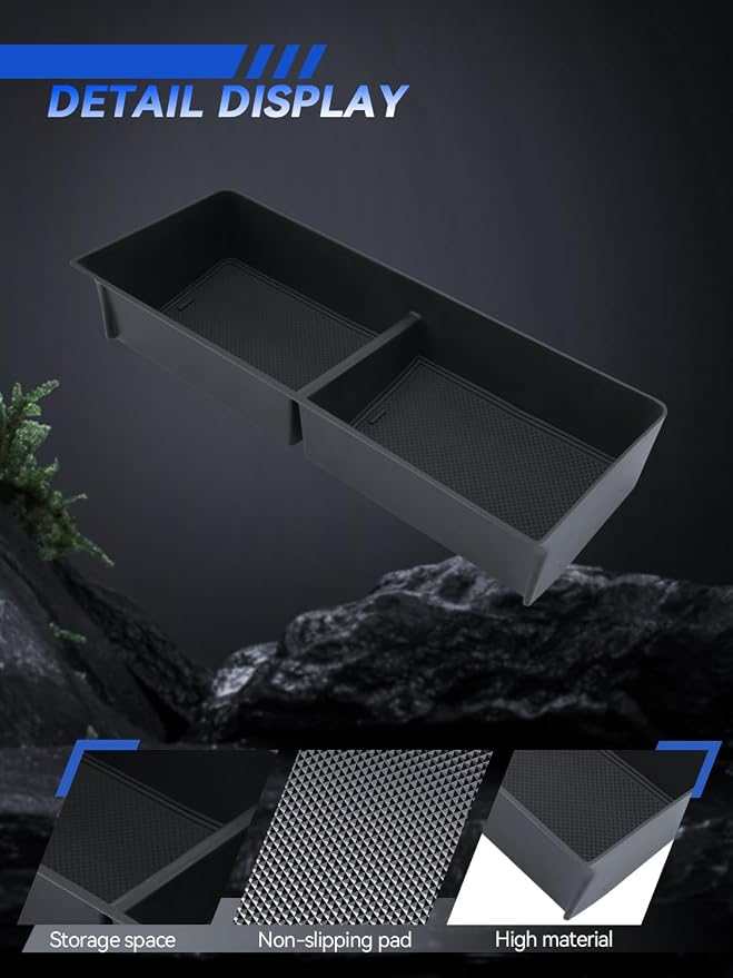for Hummer EV Dashboard Center Console Organizer 2022 2023 2024 2025 2026 GMC Hummer EV Accessories Armrest Organizer Storage Box Insert Console Dash Tray