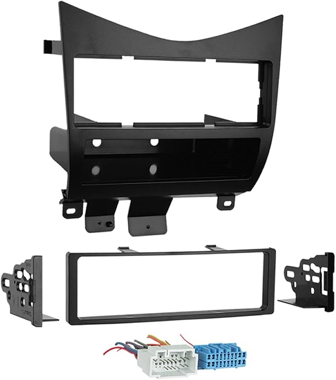 Metra 99-7862 Lower Dash Single DIN Installation Kit for 2003-2007 Honda Accord with Wire Harness & Metra 44-EC12 12-Inches Antenna Extension Cable