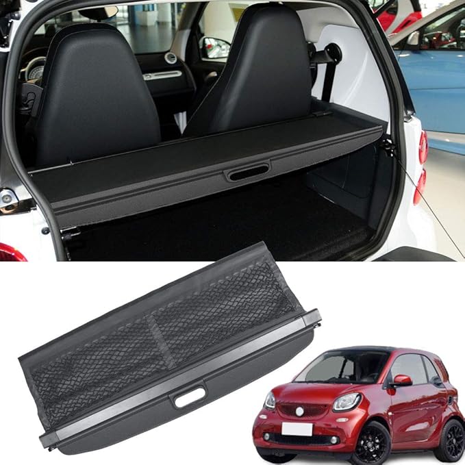 Marretoo for Benz Smart Fortwo Cargo Cover Original Style Retractable SUV Trunk Accessories 2010-2015