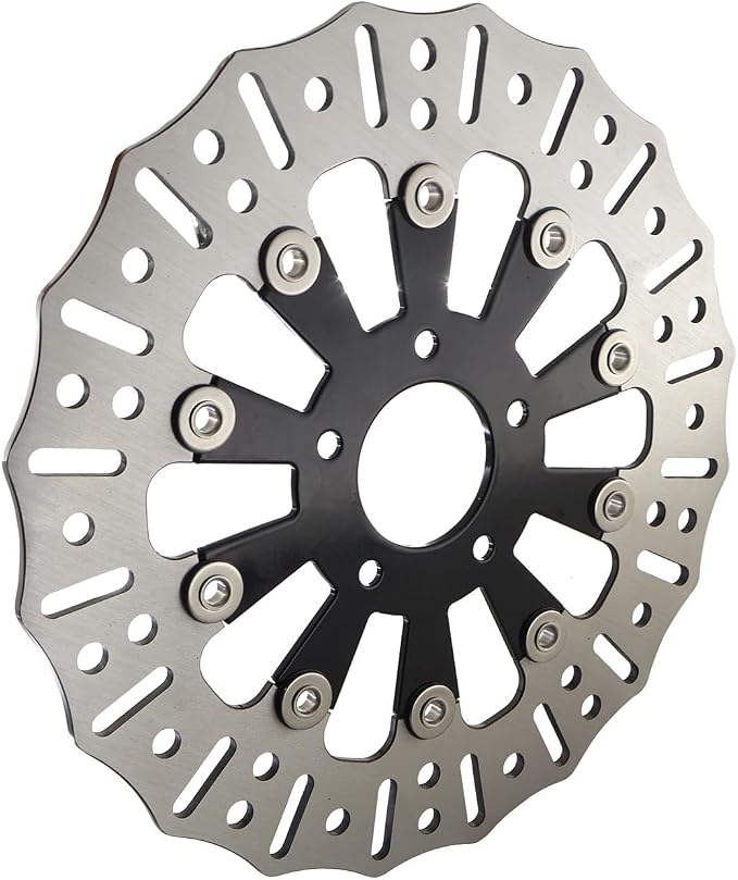 11.8" Floating Front Brake Rotor Disc Fit for Harley Touring Electra Glide Road Glide Street Glide Road King Ultra Custom Special (30mm) (Front)