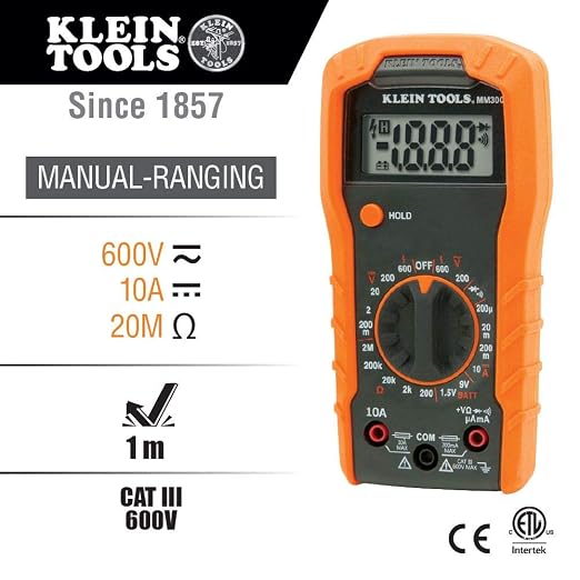 Klein Tools Electrical Test Kit with Digital Multimeter (MM300) and Circuit Breaker Finder (ET310)