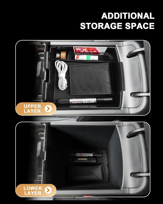 2026 Tucson Center Console Organizer - For 2025-2026 Hyundai Tucson(Limited)/Tucson Hybrid(Blue/SEL Convenience/N Line/Limited) Armrest Box Storage - ONLY Fit 2025-2026 Tucson With Electronic Shift