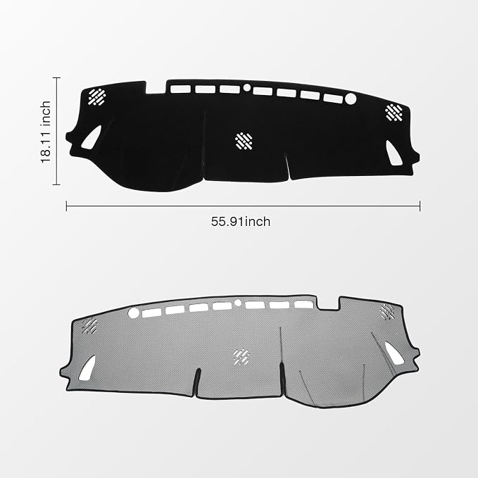 KUST Black Dash Cover for Subaru Outback 2020 2021 2022 2023 2024 2025 Left Hand Driving Dashboard Cover Polyester Dash Mat Non-Slip Interior Accessories for Subaru Outback No Glare