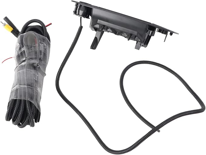 DYRDINSHOW Tailgate Replace Rear View Camera Backup Tailgate Handle Camera Compatible with Dodge Ram 2009-2017,Tailgate Door Handle Replacement Camera(Color: Black)