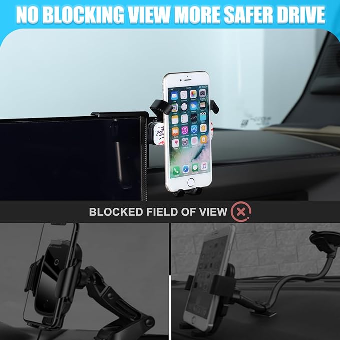 Car Phone Holder Mount for Hummer EV SUV Truck Accessories 2024 2025+ Right Side of Navigation Screen Rotatable Fixed Mobile Phone Holder Fit for iPhone Universally Smartphones (American Flag/C)