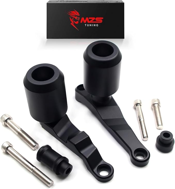 MZS Motorcycle Frame Sliders Compatible with CBR650R CBR 650R CB650R E-Clutch 2024 2025 2026, Falling Anti Crash Protector Guards Engine Fairing Protection No Cut Kits Black