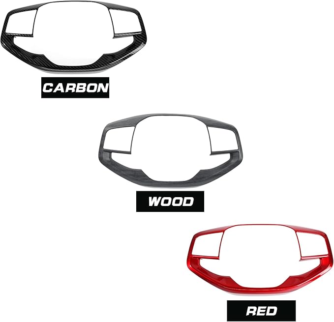 ABS Car Steering Wheel Frame Cover Steering Wheel Button Panel Frame Molding Trim Compatible with Kia K4 2025,Kia EV6 2025,Kia Sportage 2026,Kia EV3,Kia EV4 Accessories(Wood Grain Style)