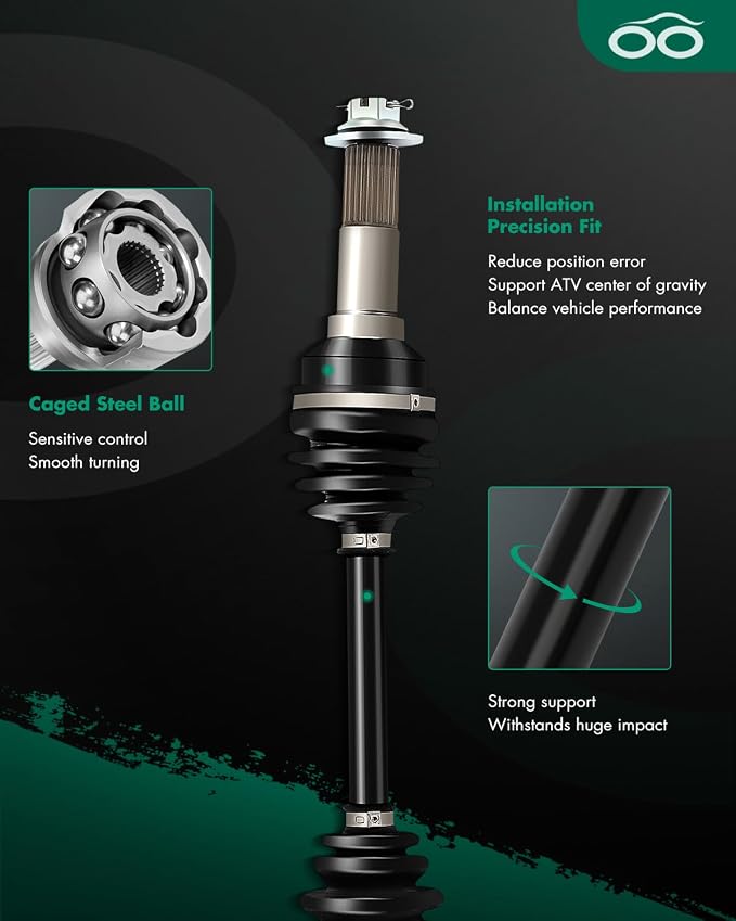 SCITOO CV Axle Drive Shaft Assembly 2003-2010 fits for Yamaha Bruin 350 Grizzly 350 400 Kodiak 400 Wolverine 450