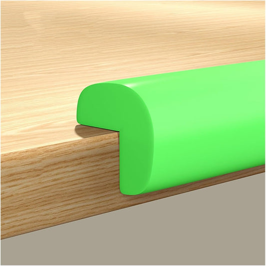 XPLKQXE Sharp Edge Safety Corner Edge Foam Padding, Edge Guards Bumpers Adhesive, Edge Corner Protector Guards for Table Edges & Sharp Corners(Green-A,4pcs)