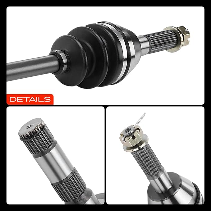 A-Premium Pair (2) Rear CV Axle Shaft Assembly Compatible with Polaris Ranger 500 2005-2007, Ranger 700 2007, Ranger XP 700 2005-2007, Left and Right, Replace# 1332284, 1332285