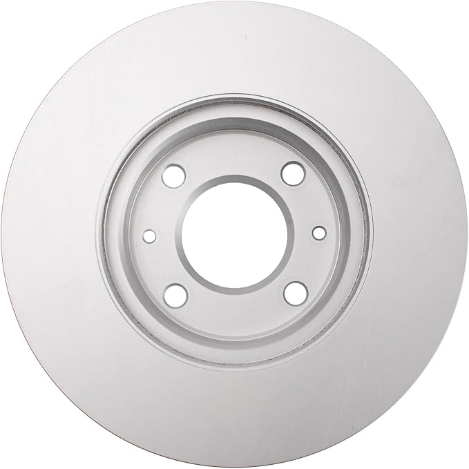 TRQ Front Brake Rotor Set G Coated Vented Compatible with 2012-2017 Hyundai Accent 2012-2018 Kia Rio