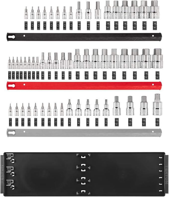 TEKTON Hex and Torx Bit Socket Set, 57-Piece | SHB99200