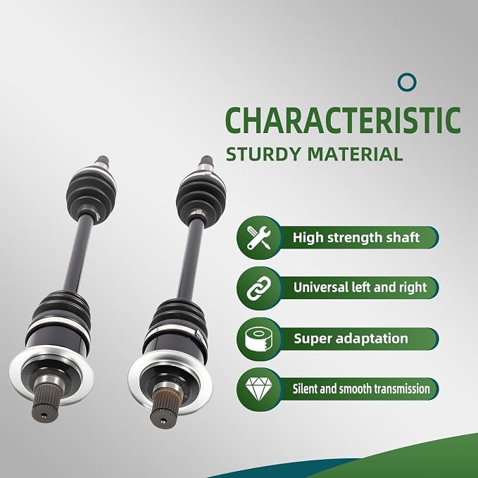 0502-811 Rear CV Axle Half Drive Shaft Compatible with 400 450 500 550 650 700 1000 2004 2005 2007 2008 2009 2010 2013 2014 2015 2016 1502-343 1502-798 1502-938
