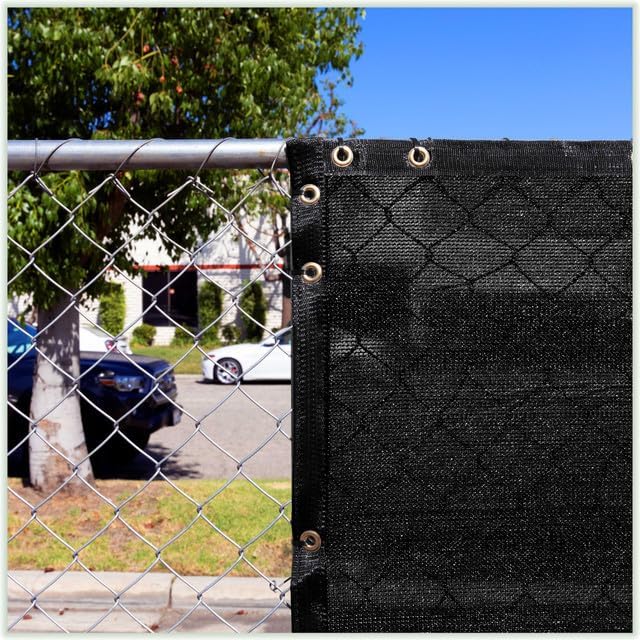 ColourTree Customized Size Fence Screen Privacy Screen Green Commercial Grade 170 GSM - Heavy Duty - Cable Zip Ties Included