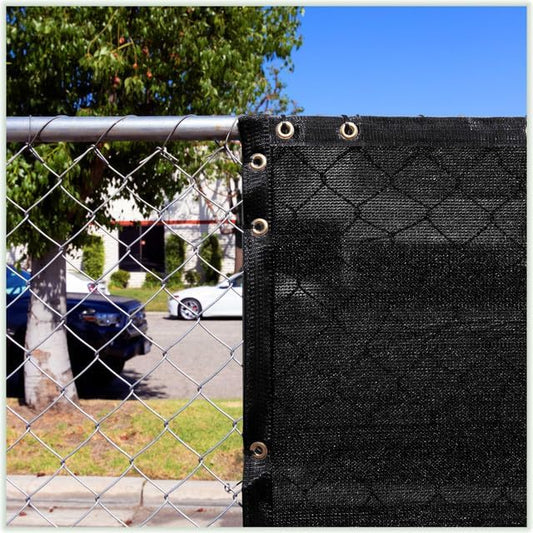 ColourTree Customized Size Fence Screen Privacy Screen Green Commercial Grade 170 GSM - Heavy Duty - Cable Zip Ties Included