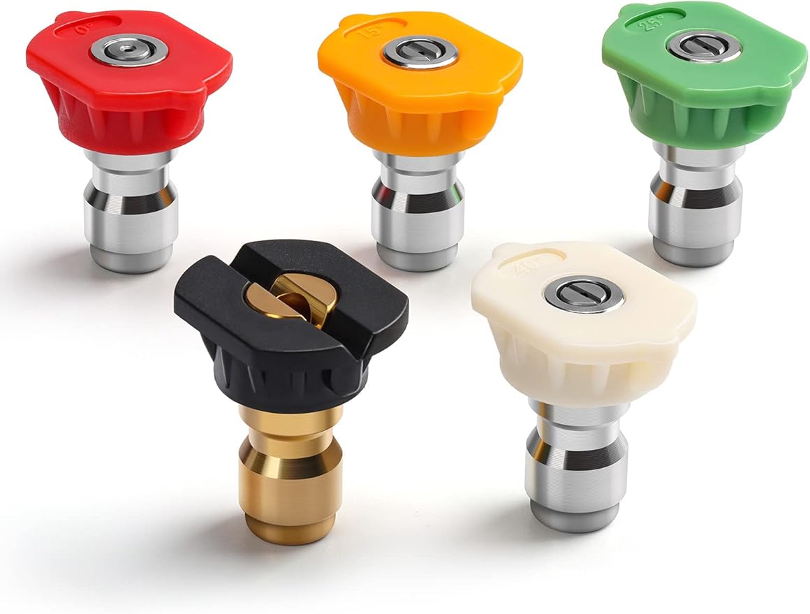AstoAI Foam Cannon for Pressure Washer and Pressure Washer Spray Nozzle Tips 5-Pack