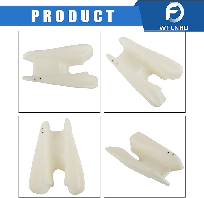 WFLNHB FT49010 Fuel Tank Replacement for Honda FourTrax 250 TRX250 2x4 1985-1987 White Plastic 17510-HA8-680