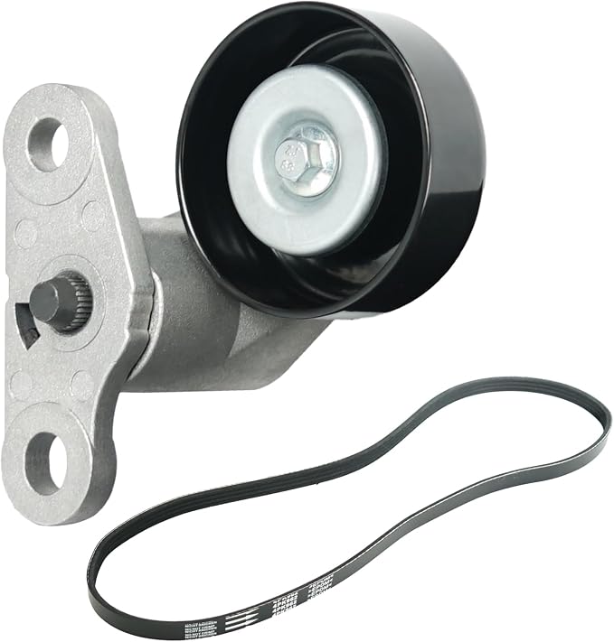 A/C Drive Belt Tensioner Kit Fits for Chevy Silverado 1500 Avalanche Express Suburban Tahoe GMC Savana Sierra Yukon Cadillac Escalade 1999-2008, P/N: 19311139, 38159, ACK040378HD