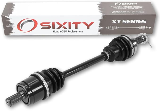 Sixity XT CV Axle for Honda 42250-HR6-A61 42220-HR6-A61 | Complete axle assembly with a 5140 chrome steel shaft, inboard and outboard CV joints, fully assembled