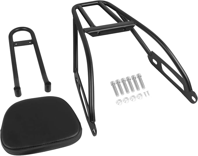 Detachable Passenger Backrest Sissy Bar Black compatible with Harley Street 750 500 XG750 XG500 2014-2019