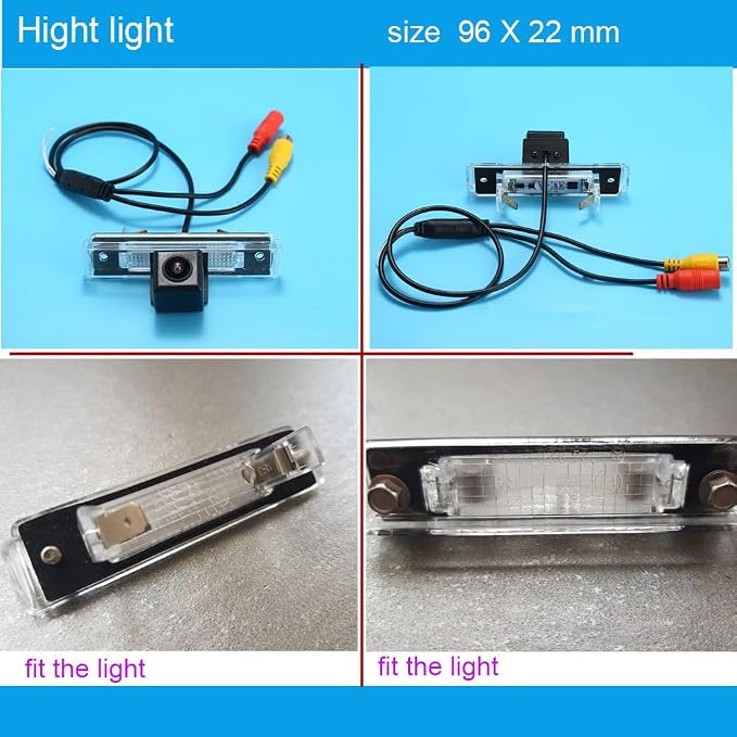 Car HD Backup Reverse Rear-View License Plate Reverse Parking Camera, Vehicle Safety Assistant System, for Benz 124 T-Model E-Klasse Kombi S124 W124 200E/SL R129 280 300SL 320 500 600 600SL SL73