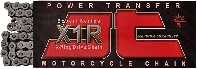 JT Chain JTC530X1R122RL (530 Series) Black Steel 122 Link Heavy Duty X-Ring Chain with Connecting Link