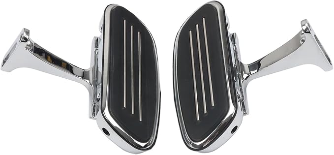 Chrome Streamliner Passenger Footboards/Foot Pegs for Harley Touring Models Street Glide Road Glide Electra Glide Road King 1993-2024 2025 2026