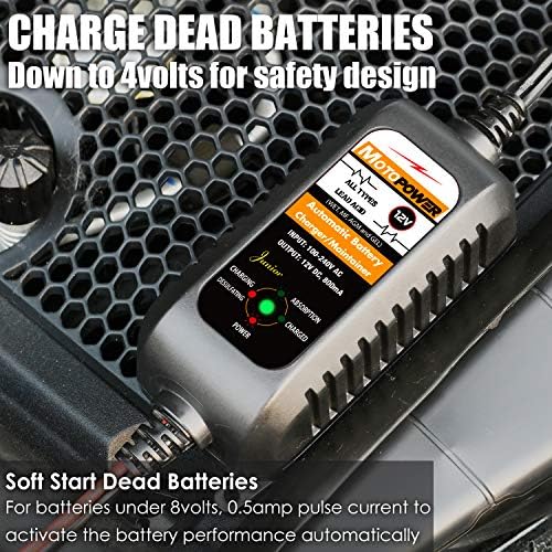 MOTOPOWER MP69033 Car OBD2 Code Reader Scanner with MP00205A 12V 800mA Battery Charger Maintainer