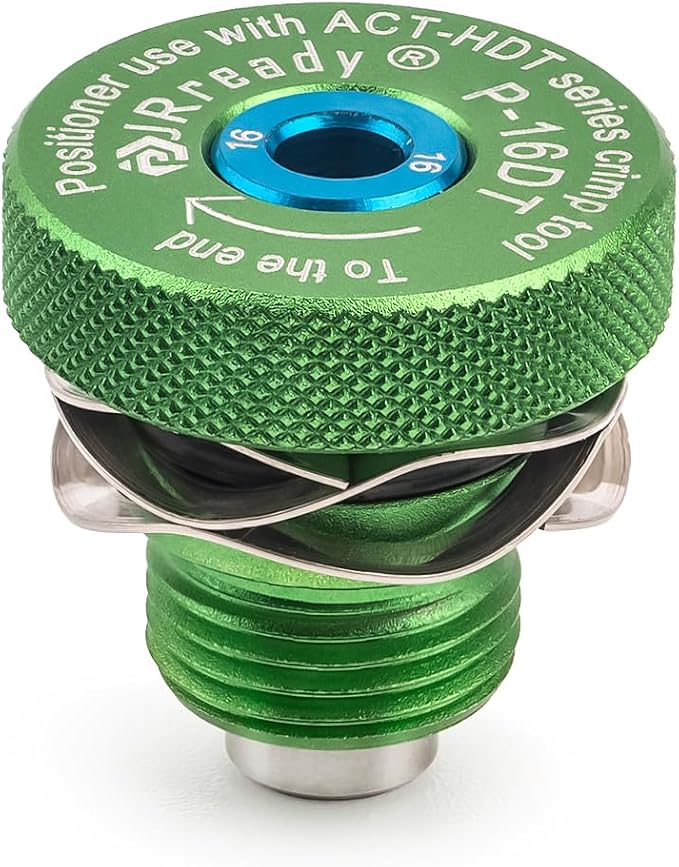 JRready P-16DT-NEW Positioner for ACT-HDT Crimp Tool Crimp contacts suitable for #16 Deutsch DT&Amphenol AT Series Solid Contacts