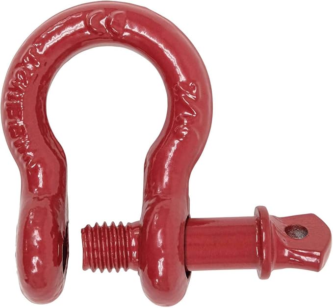 Mytee Products 7/16" Anchor Shackle Forged Carbon Steel w/Alloy Screw Pin WLL # 1.5 Tons (3,000 lbs)|Double Rust Protection Heavy Duty D Ring Shackle for Towing, Rigging & Vehicle Recovery (10 Pack)