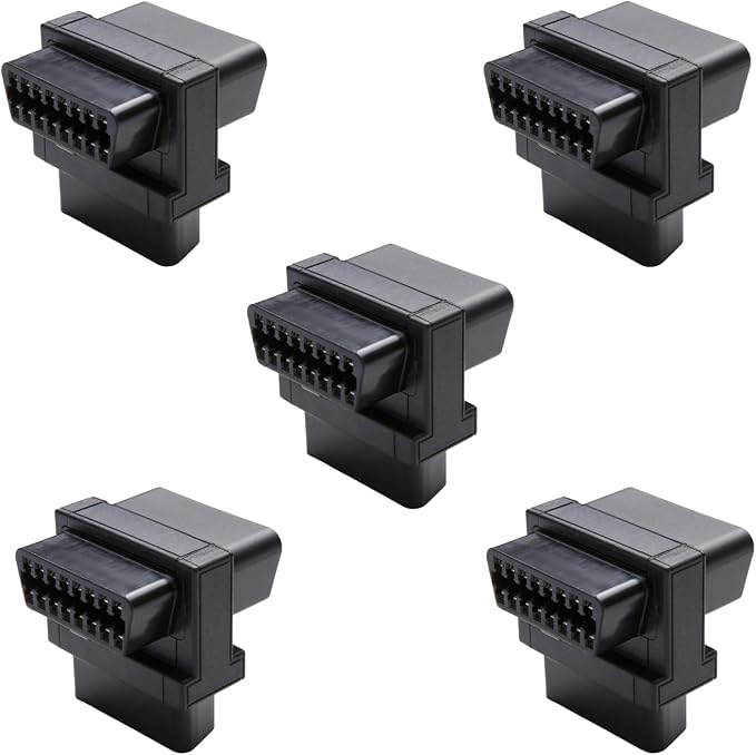 OBD2 Splitter, bbfly-B31 Full 16pin OBDII Port 1 Male Splitter to 2 Female Extension Cable 1.6IN/4CM (B31 5PAK)
