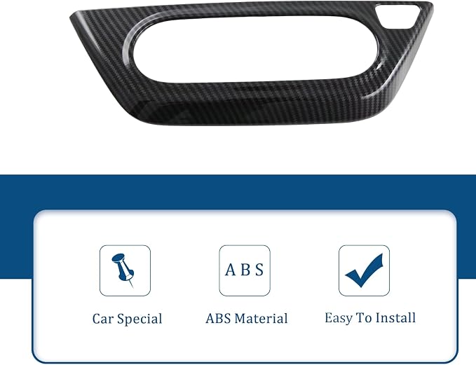 Air Condition Control Switch Panel Cover Anti Scratch Protection Trim Decorative Interior Accessories Kit ABS Material Imitation Carbon Fiber Pattern for Chevrolet Trax 2023 2024 2025