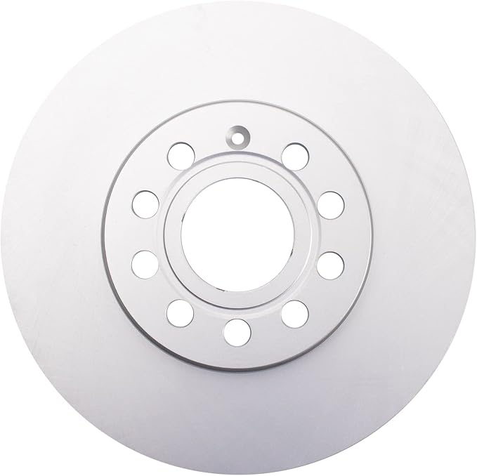 TRQ Front Brake Rotor Set G Coated Compatible with 2009-2016 Audi A3 2009-2016 A3 Quattro 2005-2023 Volkswagen Jetta Golf Beetle Eos Rabbit Taos e-Golf Golf SportWagen GTI