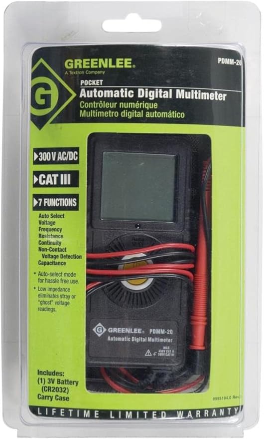 Greenlee PDMM-20 Pocket Multimeter