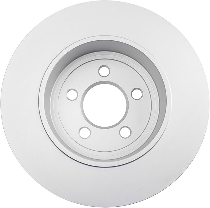 TRQ Rear Brake Rotor Set G Coated Solid Compatible with 2005-2023 Chrysler 300 2006-2023 Dodge Charger 2009-2023 Challenger 2005-2008 Magnum