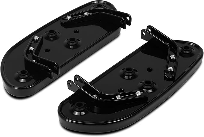 Motorcycle Streamliner Driver Rider Footboard Floorboard Fit for Harley Touring Electra Glide Road Glide Street Glide Road King 1986-2024 Softail 1986-2017 (Black)