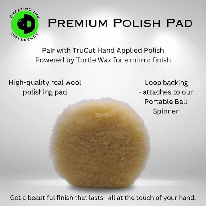 Creating the Difference TruCut Hand Applied Polish Plus Bowling Ball Polish | Powered by Turtle Wax | 6500 Finish Grit | Angular Ball Motion – Cleans & Polishes