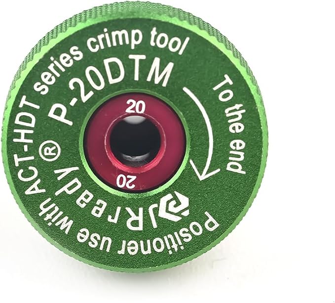 JRready P-20DTM-JR Positioner for ACT-HDT Crimp Tool suitable for #20 Deutsch DTM Series &Amphenol ATM Series Solid Contacts