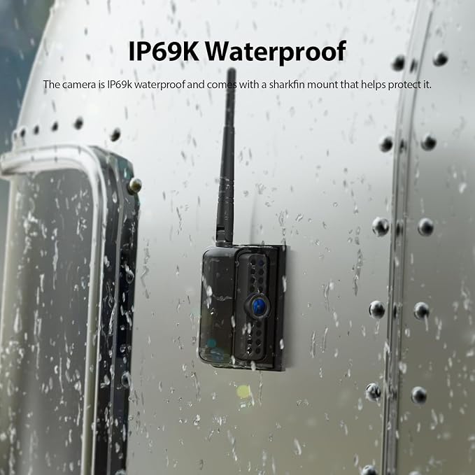 Single Wireless Side Camera sutable for ZEROXCLUB BW7M Backup Camera System, IP69k Waterproof, IR Night Vision - ZEROXCLUB BW7MS