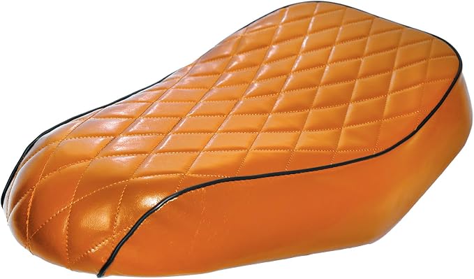 JMCHstore Brown Diamond Stitch Retro Mini bike Seat for Coleman B200R B200C B200V RB200 Realtree RT200 MEGA moto B212 MAX Cushion Replacement parts