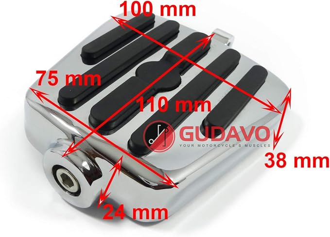 Motorcycle foot peg Front Rear Pegs Footboards Foot Pedal Footrests compatible with Harley Davidson Softail Springer Sportster Superglide Street Glid Big Dog Dyna Wide Glide Electra Glide Fat Boy