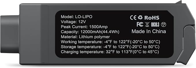 LOKITHOR LIPO 12V 1500 Amp Separate Jump Starter Battery Compatible for ApartX(Battery only)