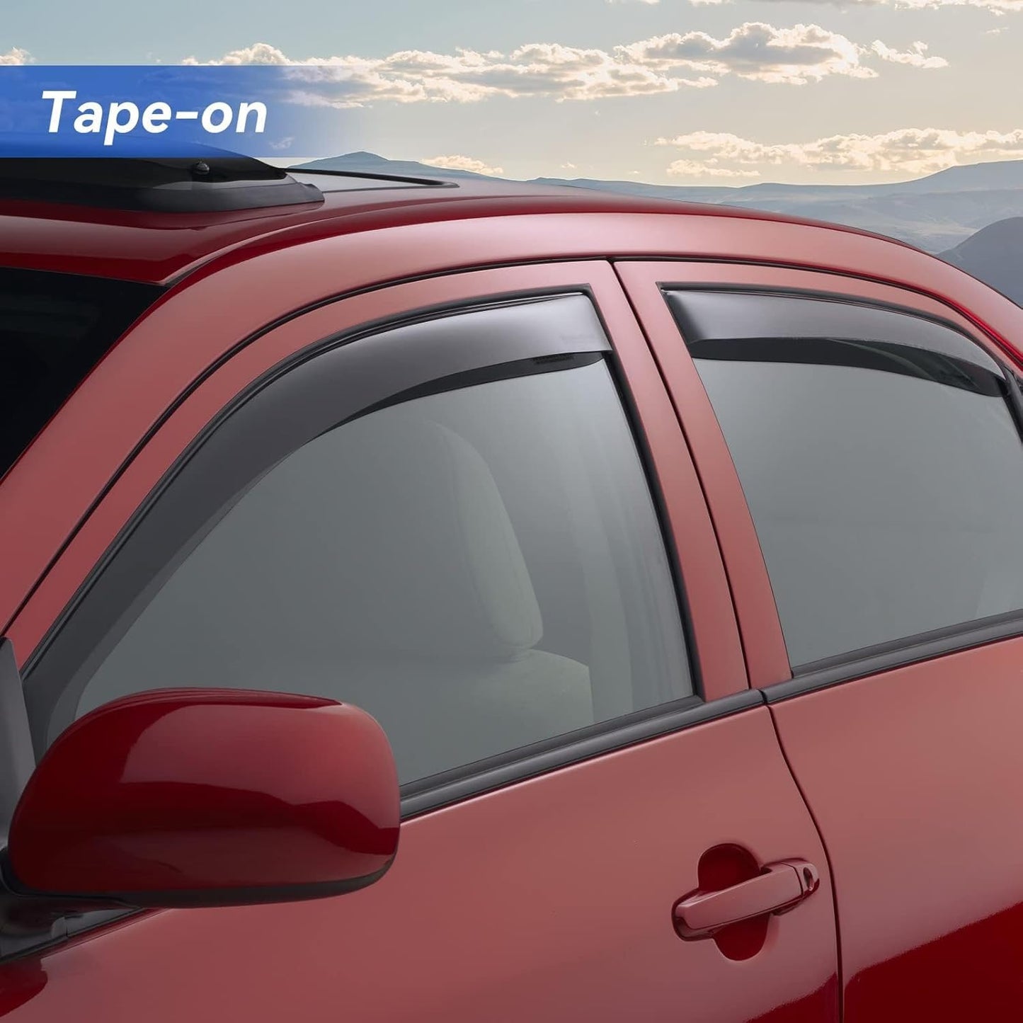 Window Visors Rain Guards for Toyota Corolla 2014-2019, Out-Channel Window Vent Wind Deflectors Visors Shades for 14-19 Corolla