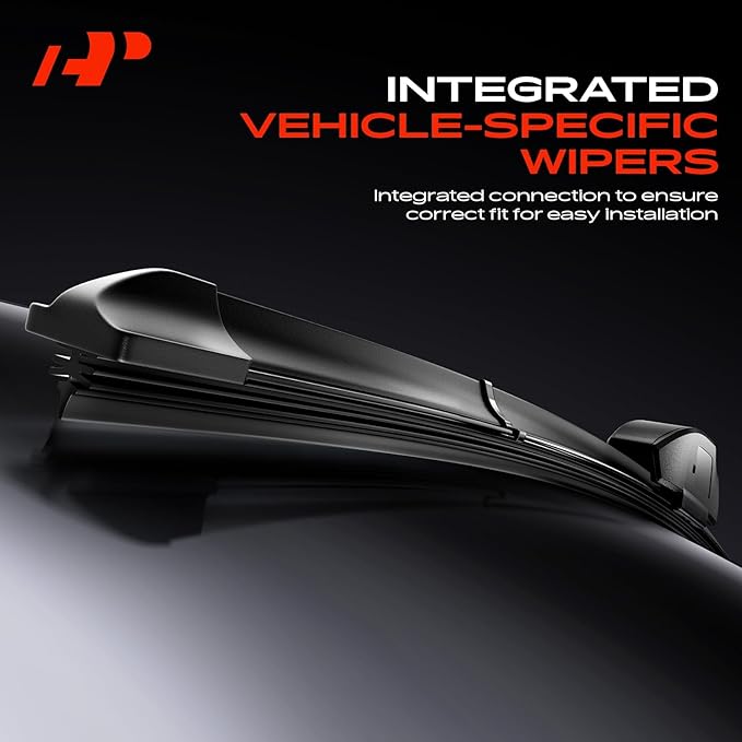 A-Premium 26"+17"+12" Windshield Wiper Blades Compatible with Honda CR-V 2017-2022 - Front Rear Wipers Blade Set for Hook/RL3 Arm Connector, with Wear Indicator & Towel (Pack of 3)