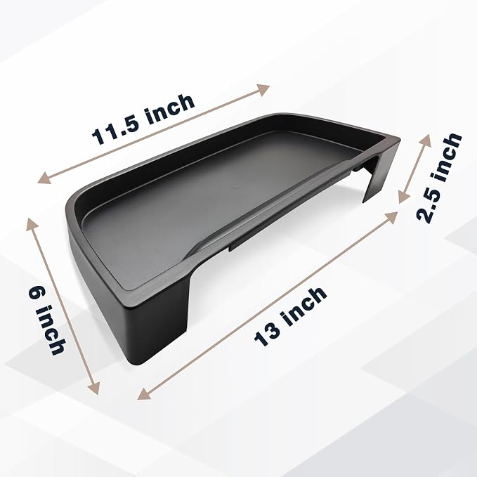 Muslogy Dash Storage Tray (for 9-in Screen Only) Insert Behind Screen Center Console Organizer Interior Accessories Compatible with Honda Pilot 2023-2026 EX-L Touring Elite(Black)