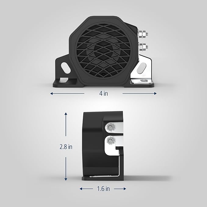 ECCO SA950 Back Up Alarm 2 Bolt Mount, Smart Type, 82 102 Db, 12 24 Volt