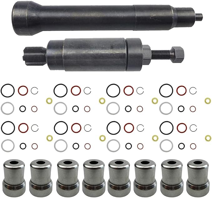 Injector Sleeve Cup Removal Tool and Install Kit AB-E721-60TK 3302 For Ford Powerstroke 6.0L 2003 2004 2005 2006 2007 2008 2009 2010