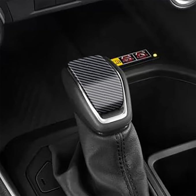 Center Control Gear Head with Stop Head Glitter Cover Compatible with Toyota Grand Highlander 2024 2025 2026 Fit for 2024-2026 Grand Highlander ABS Accessories(Carbon Fiber)