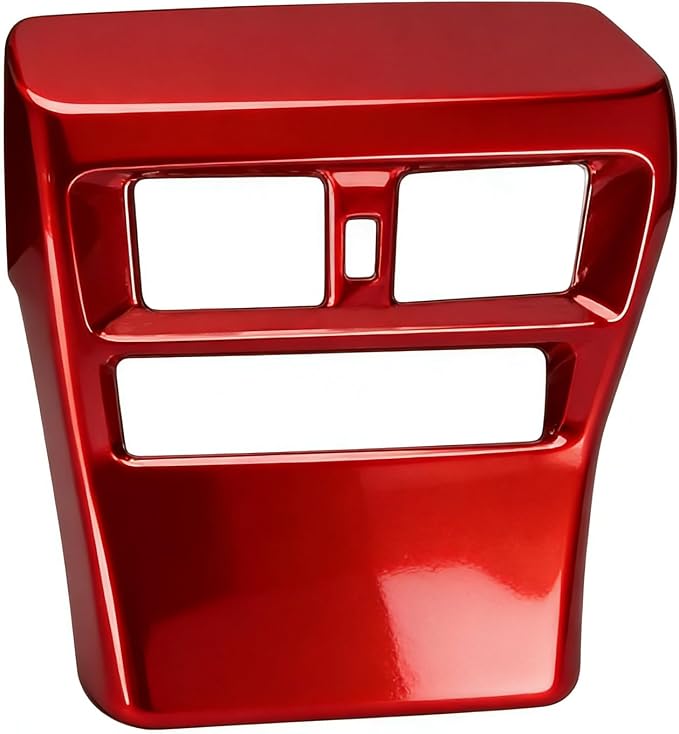 Rear Vent Decor for Toyota 4Runner 2025 2026 Interior Accessories (NOT Fit TRD Pro/TrailHuner) Anti-kick Vent Cover Center Consoles ABS Trim (Dark Red, Rear Vent Cover)