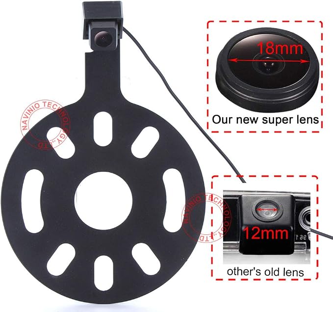 HD IP68 1280Pixels Auto 170° Trunk Handle Button Tail Gate Rear View Reversing Backup Parking Camera Compatible with Jeep Wrangler/Willys/Unlimited Sahara Spare tire Rubicon Reifen/PKW Reservereifen